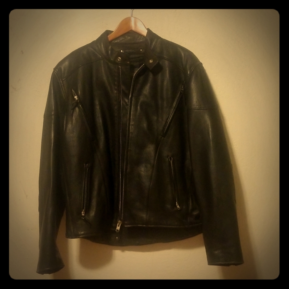 Mens Leather Riding Jacket